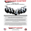 Service Caster 5 Inch Glass Filled Nylon Swivel Caster Set Roller Bearing 2 Total Lock Brake SCC-TTL30S520-GFNR-2-S-2